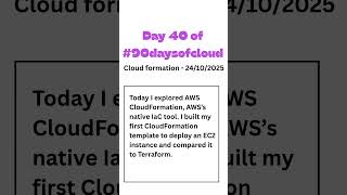 Day 40 of #90DaysOfCloud — 24/10/2025