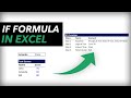 How to Use the IF Formula in Excel