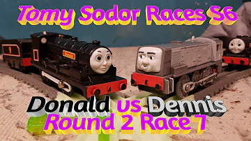 Tomy Sodor Races: Donald vs Dennis S6 Round 2, Race 7!