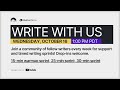 Write With Us - October 16, 2024