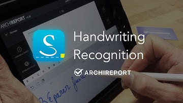 Handwriting recognition used on @ArchiReport with @MyScript Stylus