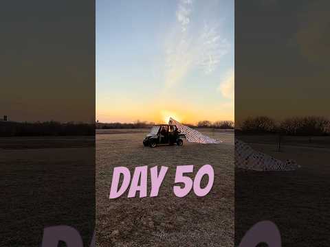 Day 50 | Two of Our Favorite Things - Quilting & a Midwest Sky🌅😍