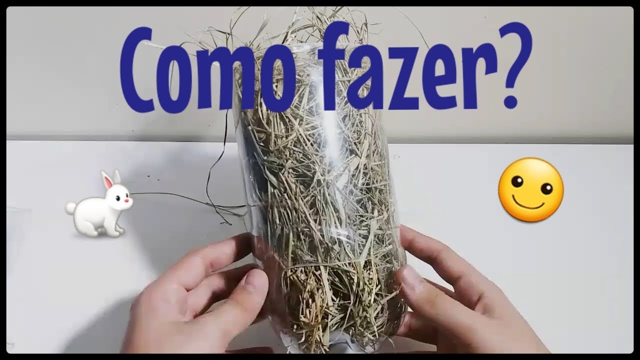 DIY-Porta feno para porquinho da Índia ou coelho