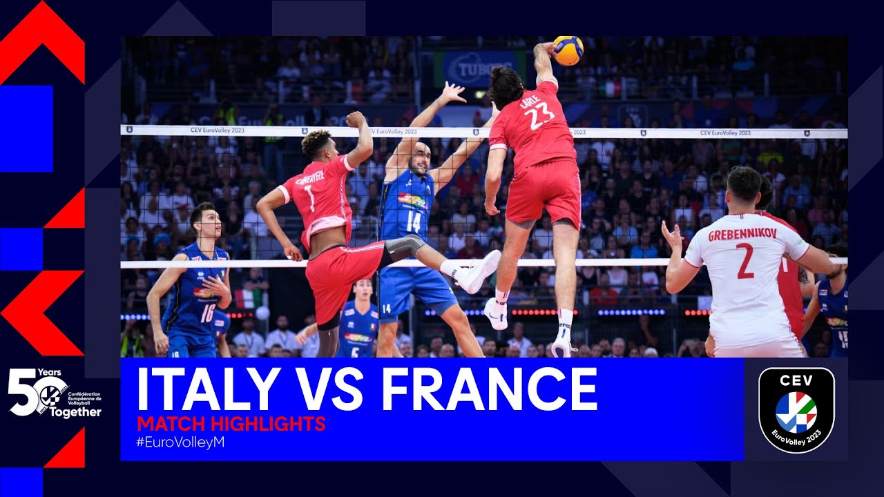 Italy vs. France I Match Highlights Semi Finals I CEV EuroVolley 2023 Men