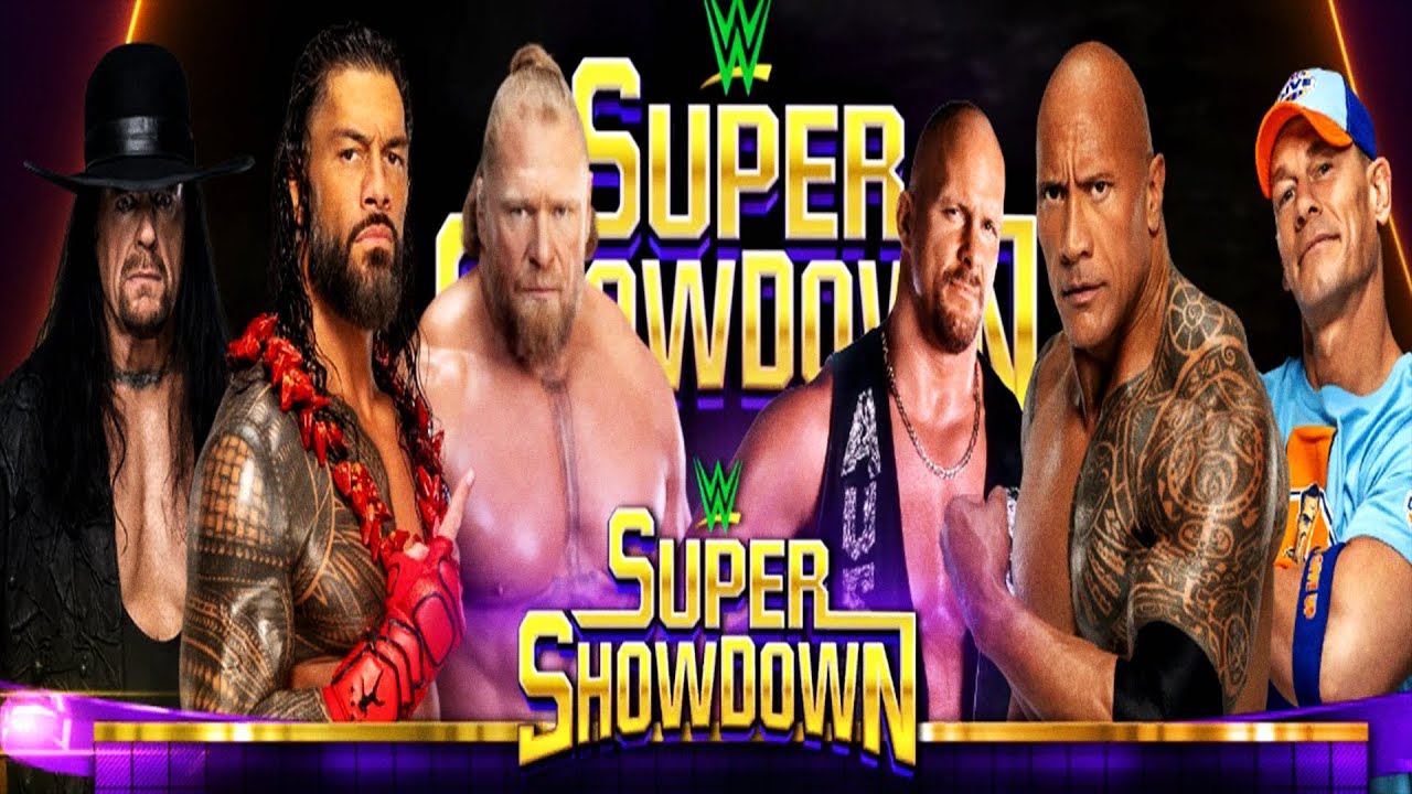 Роман Рейнс, Андертейкер и Брок Леснар против Рока, Джона Сины и Стоуна Колда Стива Остина.