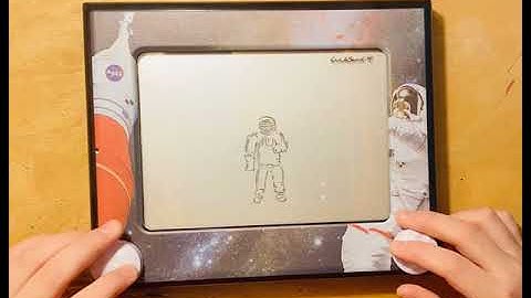 NASA themed Etch A Sketch time lapse