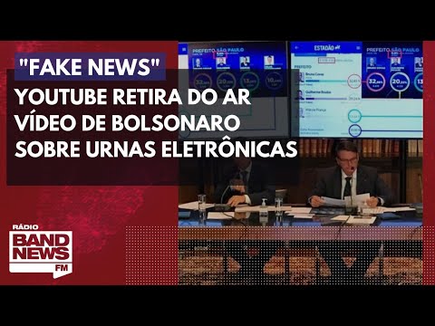 YouTube retira do ar vídeo de Bolsonaro com notícias falsas sobre urnas eletrônicas