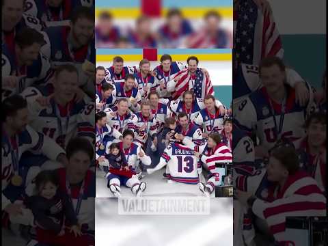 USA Hockey Celebrates With John Gaudreau Jersey