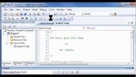 TCH060 C++ Programming Project 5 Quiz Show Lab  4