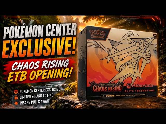 Pokémon Center EXCLUSIVE Chaos Rising ETB Opening… HUGE HITS
