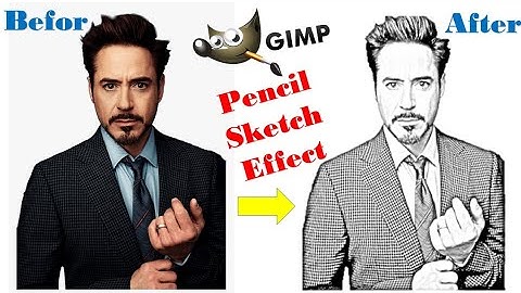 How to convert an image into pencil sketch effect in Gimp 2.10