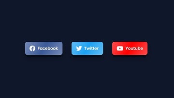 How to Create 3D Social Media Buttons Using HTML & CSS | Coding Cloud