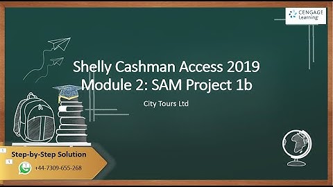 Step-by-Step Solution for Shelly Cashman Access 2019 | Module 2: SAM Project 1b - City Tours Ltd.