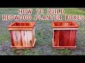 Building Redwood Planter Boxes Building Redwood Planter Boxes