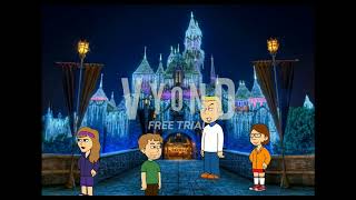 caillou goes to disney world/concussion time/disney land/fred from scooby doo/ scooby gang