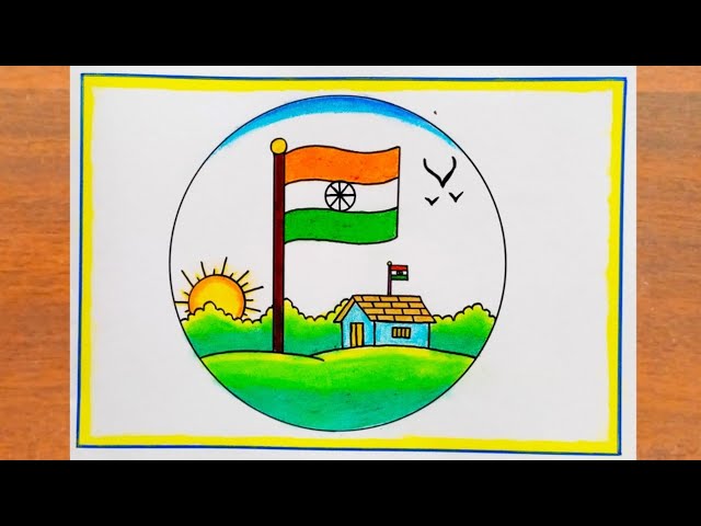 Update 150+ har ghar tiranga drawing