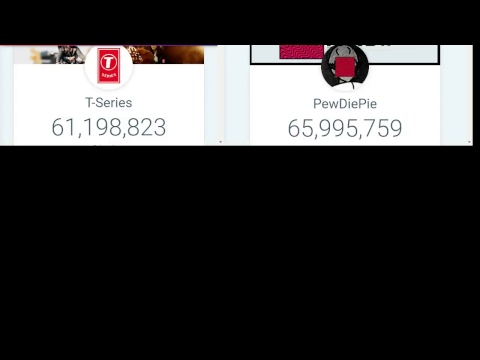 PEWDIEPIE VS T-SERIES LIVE COUNT | by prior tech