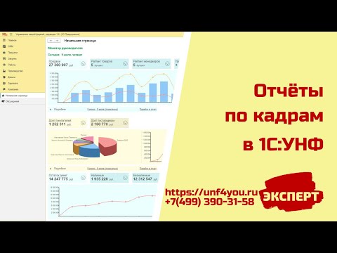Отчеты по кадрам в 1С:УНФ