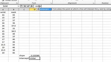 linear regression using excel