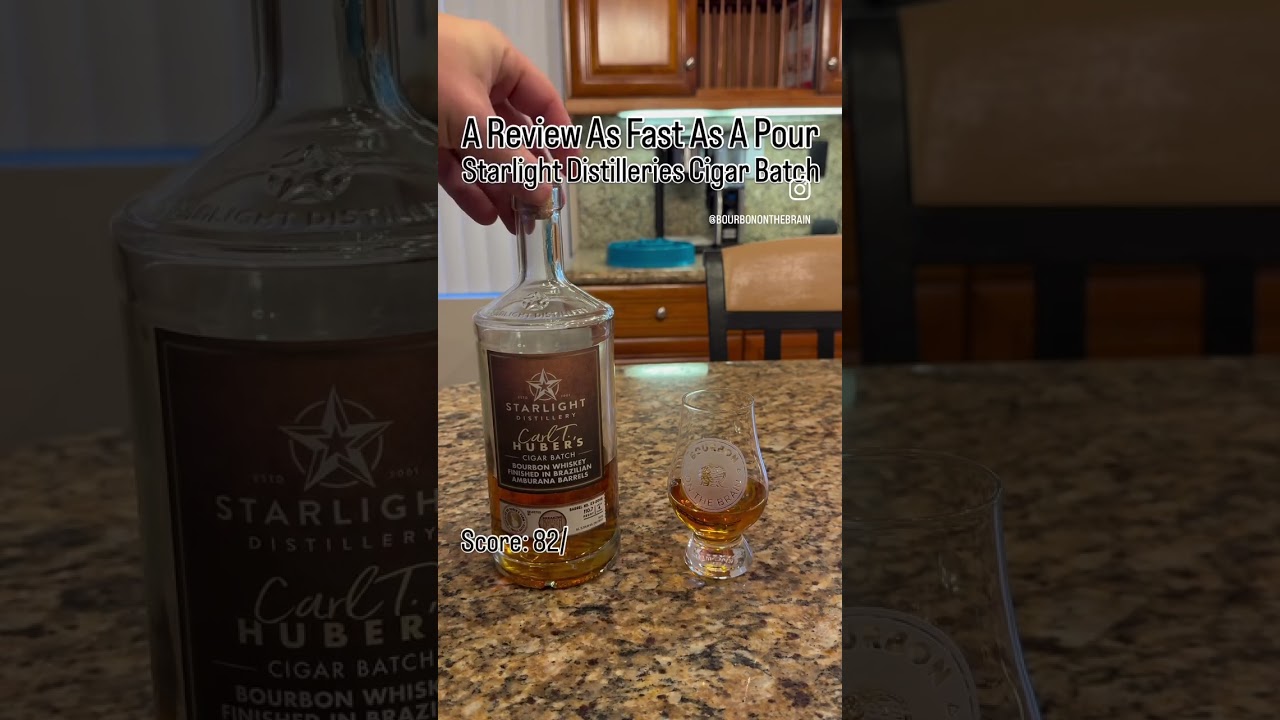 A Review As Fast As A Pour: Starlight Distillery Cigar Batch | #bourbon #asmr #review #whiskey