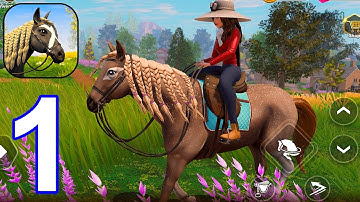 Star Equestrian - Horse Ranch - Gameplay Walkthrough Part 1 Tutorial Main Story (iOS, Android)