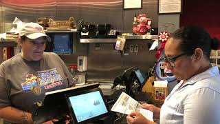 Ordering at Fat Jack's BBQ