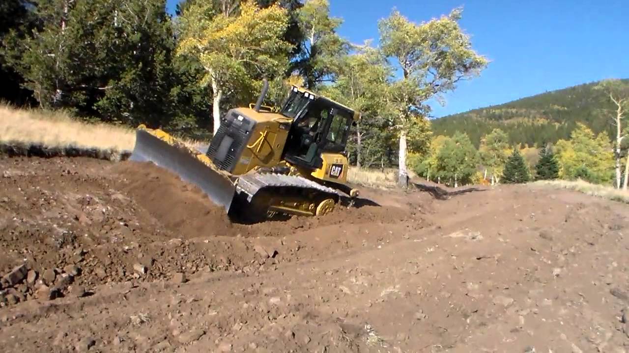 03 Dozer cutting hillside YouTube