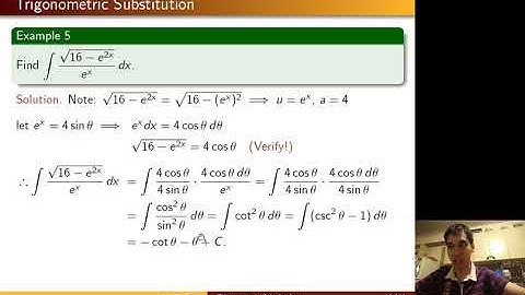 [Math 22] Disc 03 Integration by Trigonometric Substitution (Part 3 of 3)