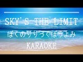 ぼくのりりっくぼうよみ「Sky&#39;s the limit」高音質カラオケ