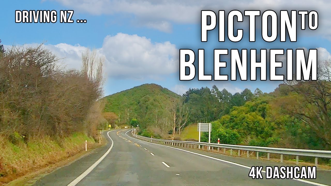 Driving New Zealand Picton to Blenheim 4K YouTube