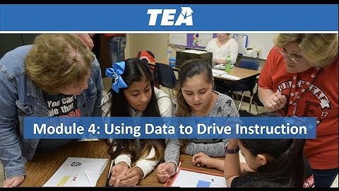 Module 4: Using Data to Drive Instruction