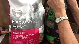 comparing ProPlan and Exclusive dog food