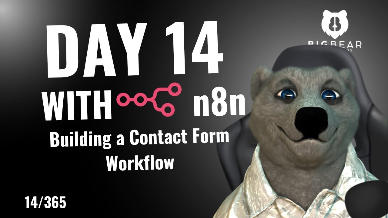 Day 14: How to Build Contact Form Automation in n8n, learning n8n in a ...