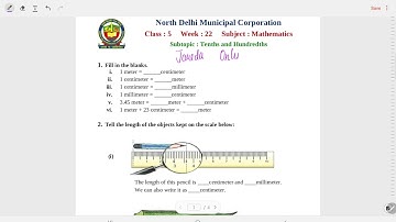 Class 5 Maths Worksheet Solution Week 22 (30/11/21)