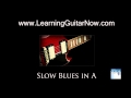 Slow Blues Backing Track in A