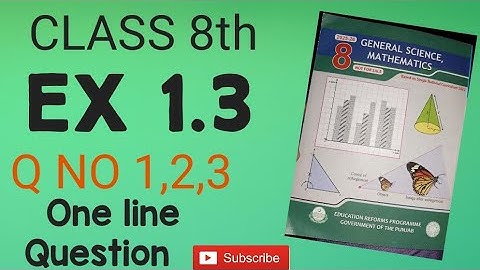 8Th Class Math New Book 2025 Exercise 1.3 || Solved 8th Grade Math Problems ex 1.3 || SNC