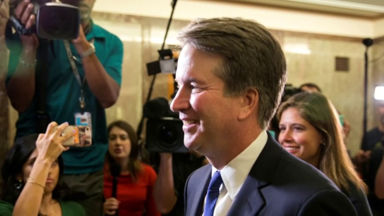 Trump doubts Kavanaugh accusation newspaper mockup