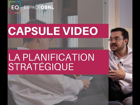 Vidéo: Quel est l'objectif principal du quizlet de planification stratégique?