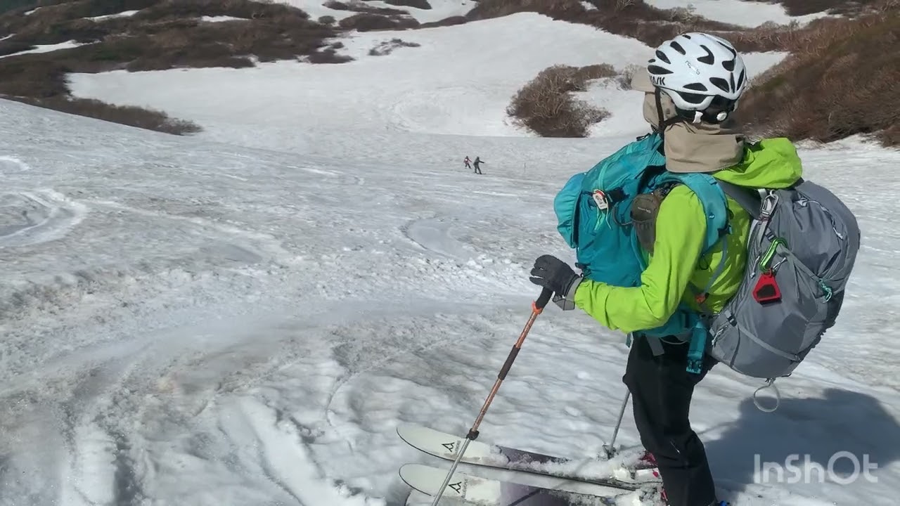 Backcountry Skiing] Probably my final run of the season at