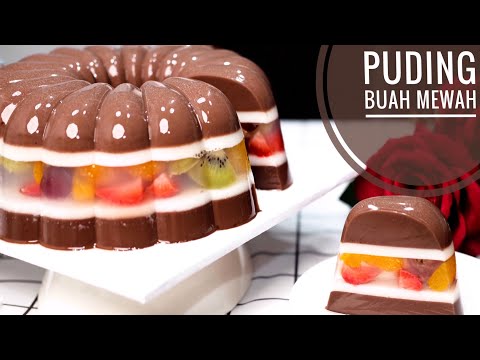 Resep Puding Coklat Vla Buah