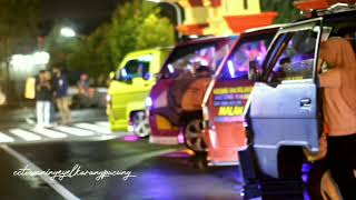 konvoi bareng modifikasi l300 plat R malam hari