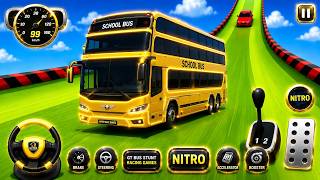 Bus Mega Ramp Racing - Storm Sky High Stunt Drive - Impossible Stunt - Android iOS Gameplay screenshot 5