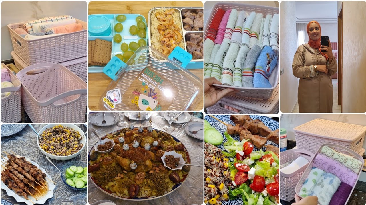 روتين الطاقة والحماس✅️ترتيب وتنضيف المطبخ🧽حيل وأفكار⬆️احسن ماريناد للسمك👌 فكرة للانش بكس سهلة🍱