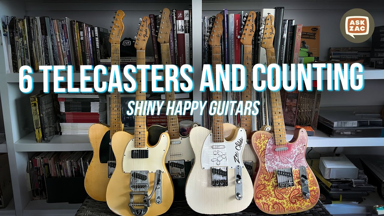 My Telecaster Collection - 6 Telecasters & Counting - Ask Zac 167 - YouTube