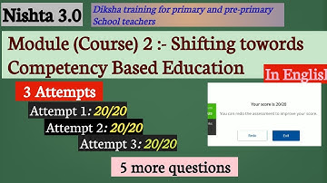 Nishtha 3.0 Module 2 answers | Shifting towards Competency based Education
