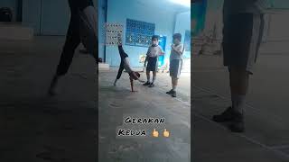 praktik senam lantai gerakan meroda - pjok kelas 6 sd