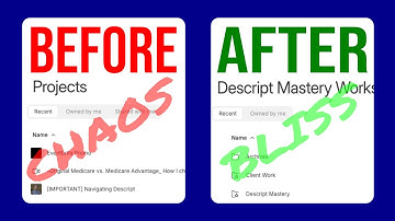 Stop the Chaos — Organize Your Descript Projects Like This