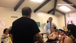 #Sunnyvale community meeting on proposed cold weather #homeless shelter drew a number of concerned n