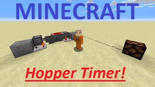 Minecraft 1.10: Hopper Timer! Easy Tutorial!