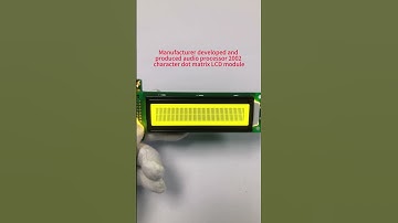 Manufacturer produces 2002 character dot matrix LCD display modules. Yellowish green.#electronic